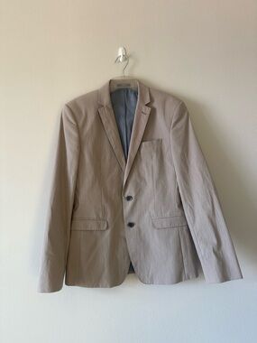 Mexx Metropolitan Taupe Two-Button Men's Blazer 36R / EU 46
